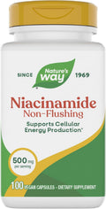 Niacinamida 500 mg - Vitamina B3 sin enrojecimiento - 100 cáps