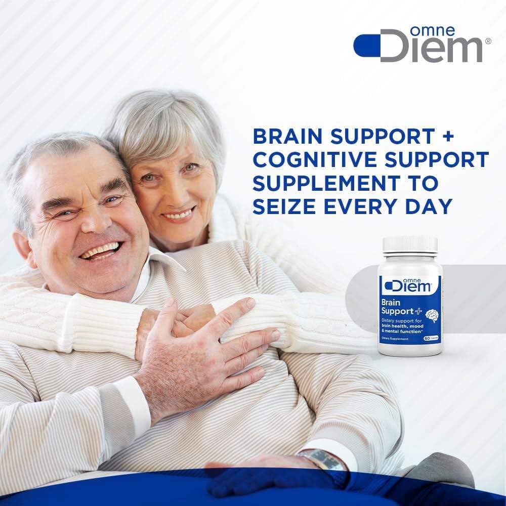 Omne Diem Brain Support con Cerenx y MecobalActive, 60 Cápsulas – Complemento alimenticio para la salud cerebral, el estado de ánimo y la función mental