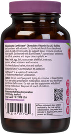 Bluebonnet Nutrition Vitamina D3 y K2 EarthSweet Comprimidos Masticables, 60 unidades