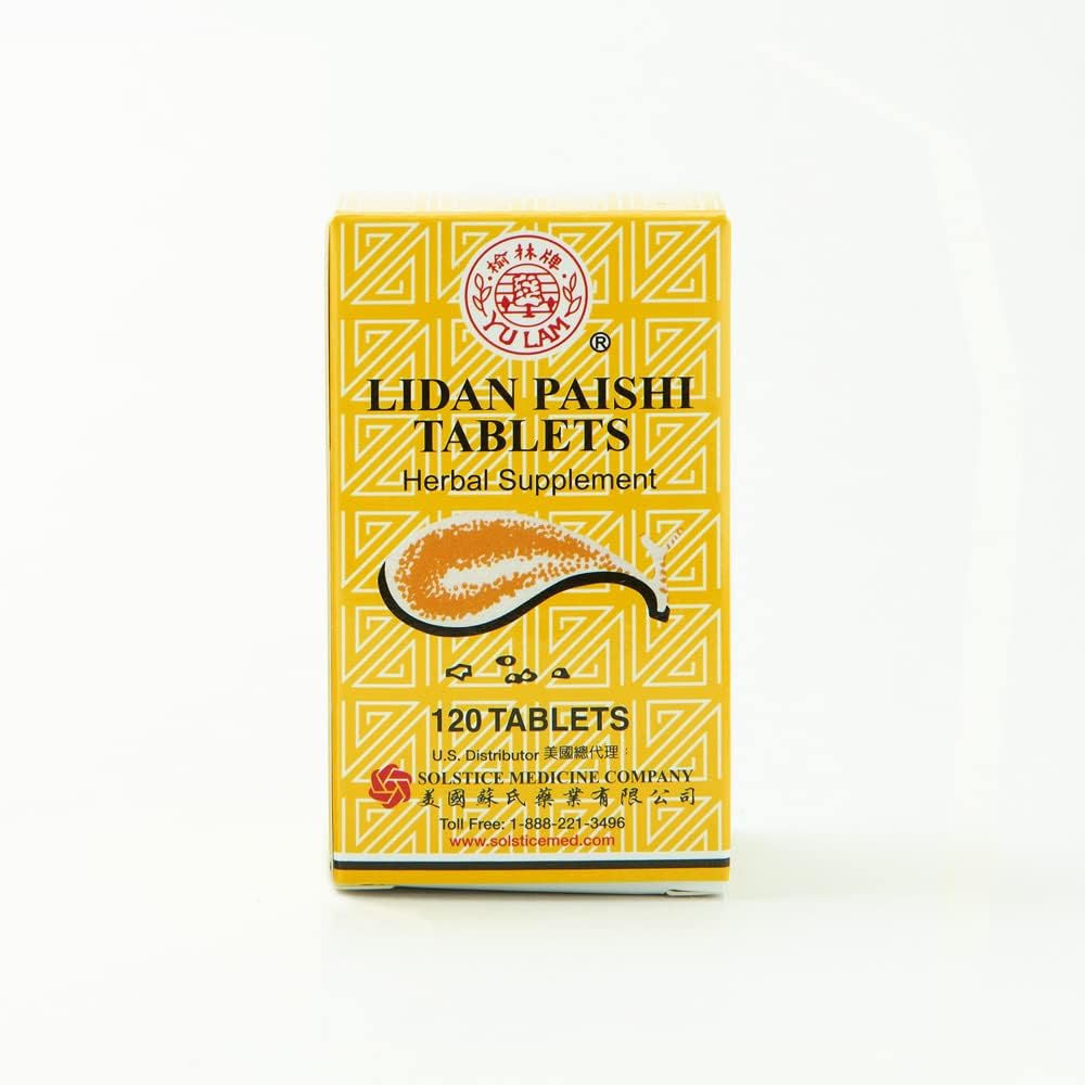 Lidan Paishi Tablet - Suplemento Herbal para Hígado y Vesícula Biliar (120 Comprimidos)