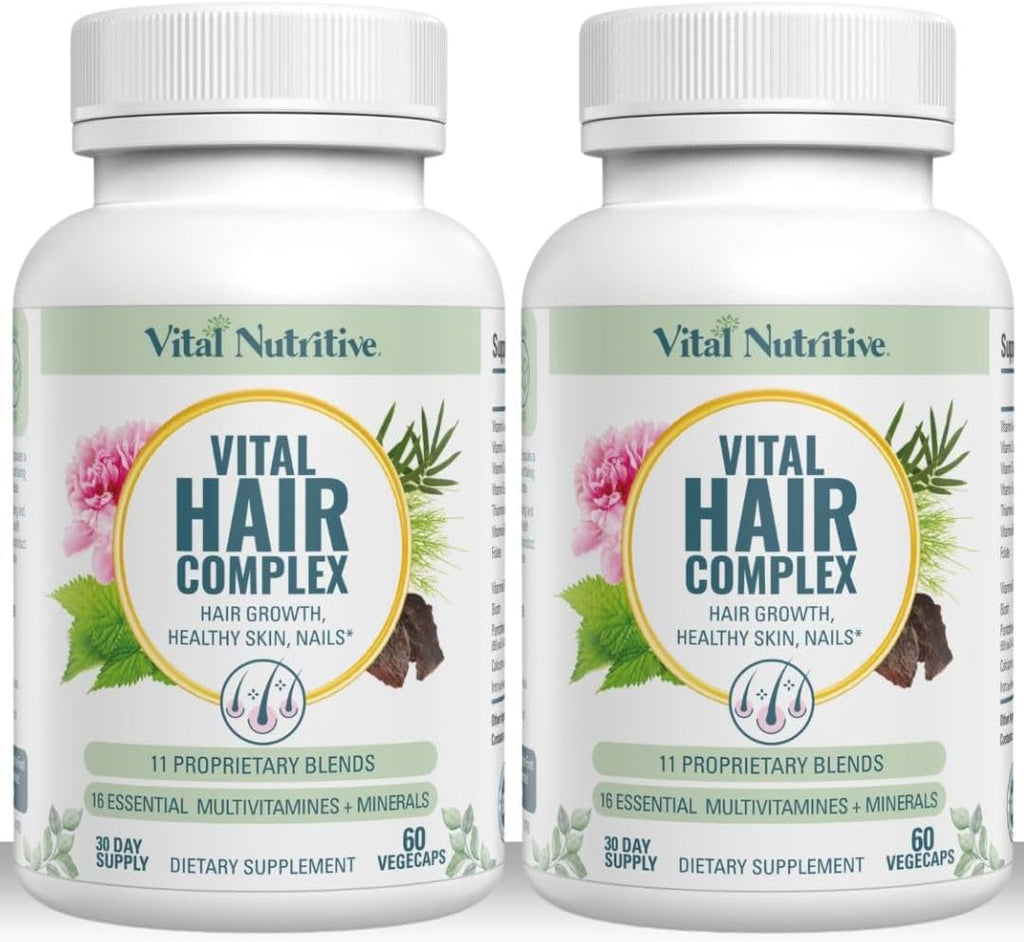 VITAL NUTRITIVE Vital Hair Complex - Biotina y Vitaminas B para Cabello, Piel y Uñas