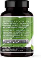 EMERALD LABS Sea Buckthorn - Suplemento Dietético con Vitaminas C, E y Omega 7 - 60 Cápsulas Vegetales (30 días)