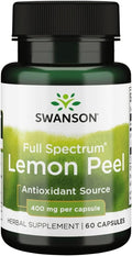 Swanson Full Spectrum Cáscara de Limón 400 mg, 60 Cápsulas