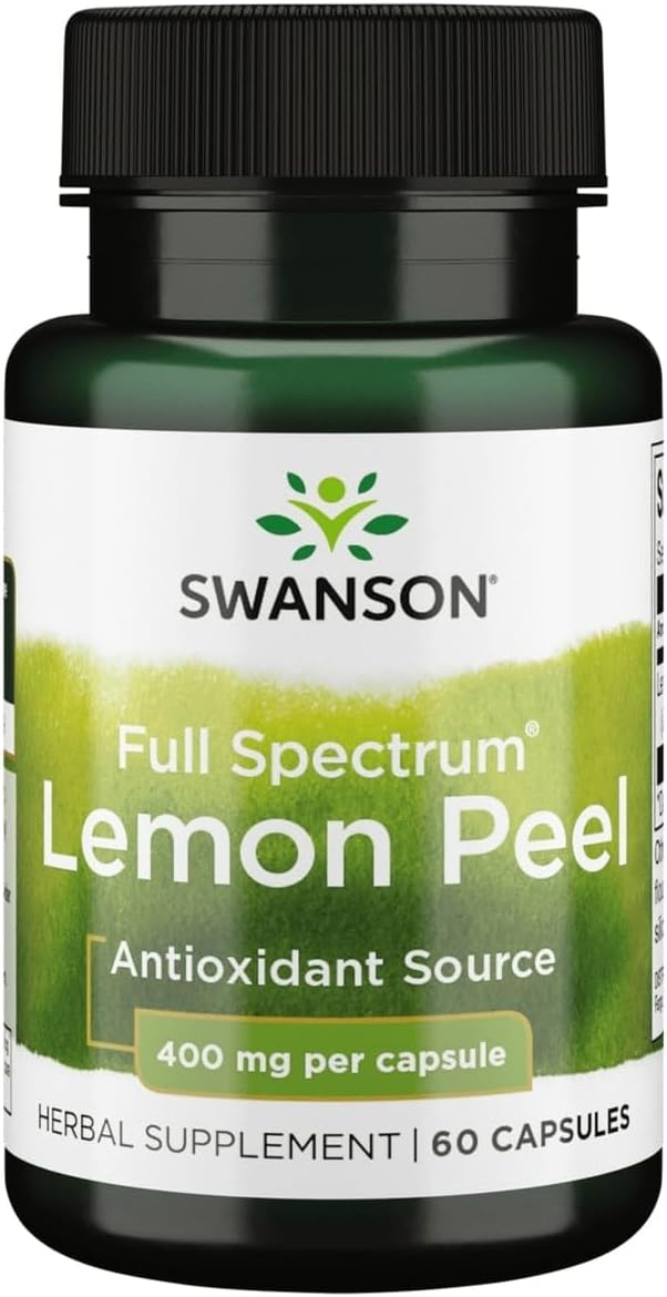 Swanson Full Spectrum Cáscara de Limón 400 mg, 60 Cápsulas