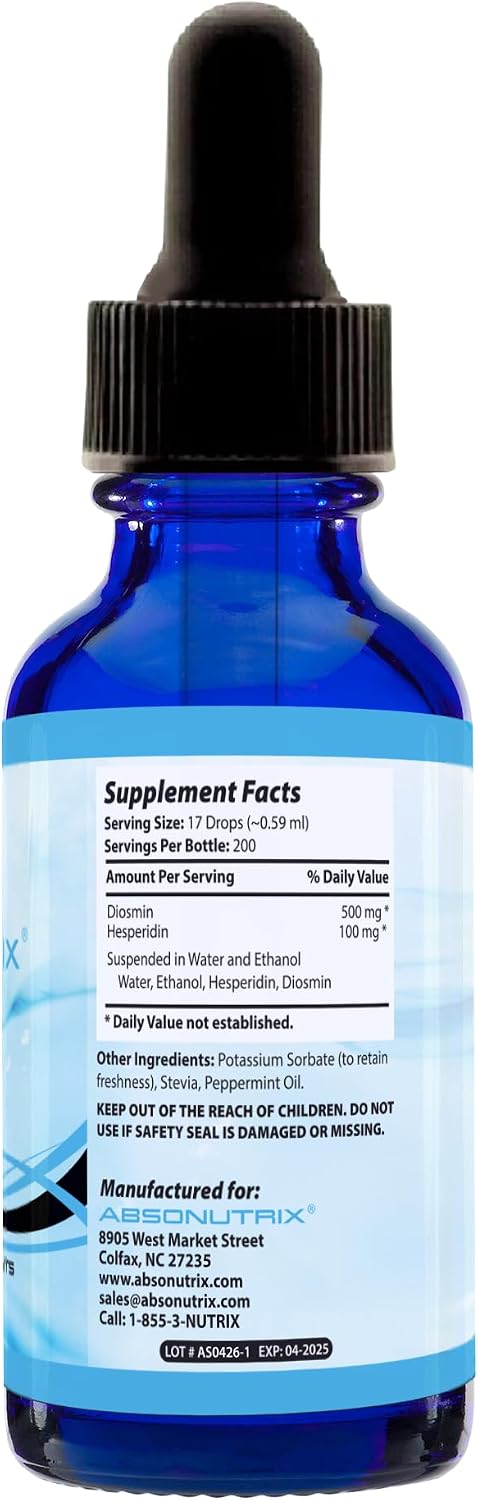 Absonutrix Hesperidina y Diosmina Líquido Drops, 593mg, 118ml