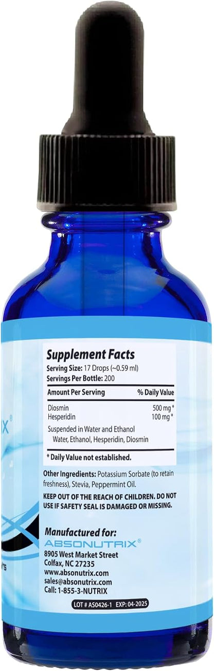 Absonutrix Hesperidina y Diosmina Líquido Drops, 593mg, 118ml – Image 7