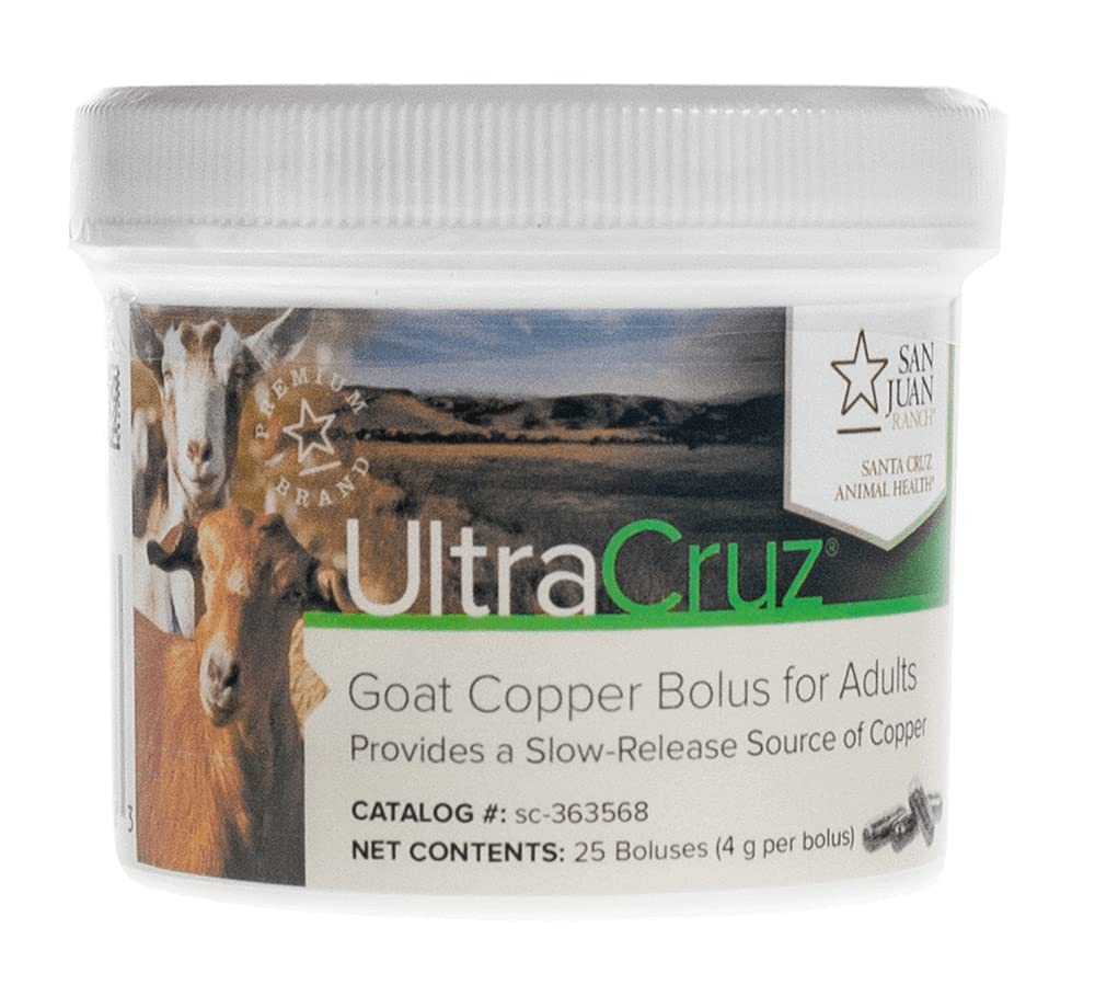 UltraCruz Bolus de Cobre para Cabras Adultas - 25 dosis de 4 g