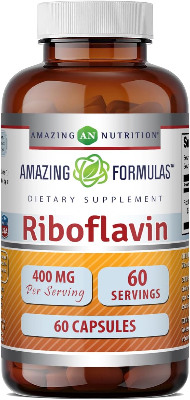 Amazing Formulas Riboflavina 400mg, 120 Cápsulas