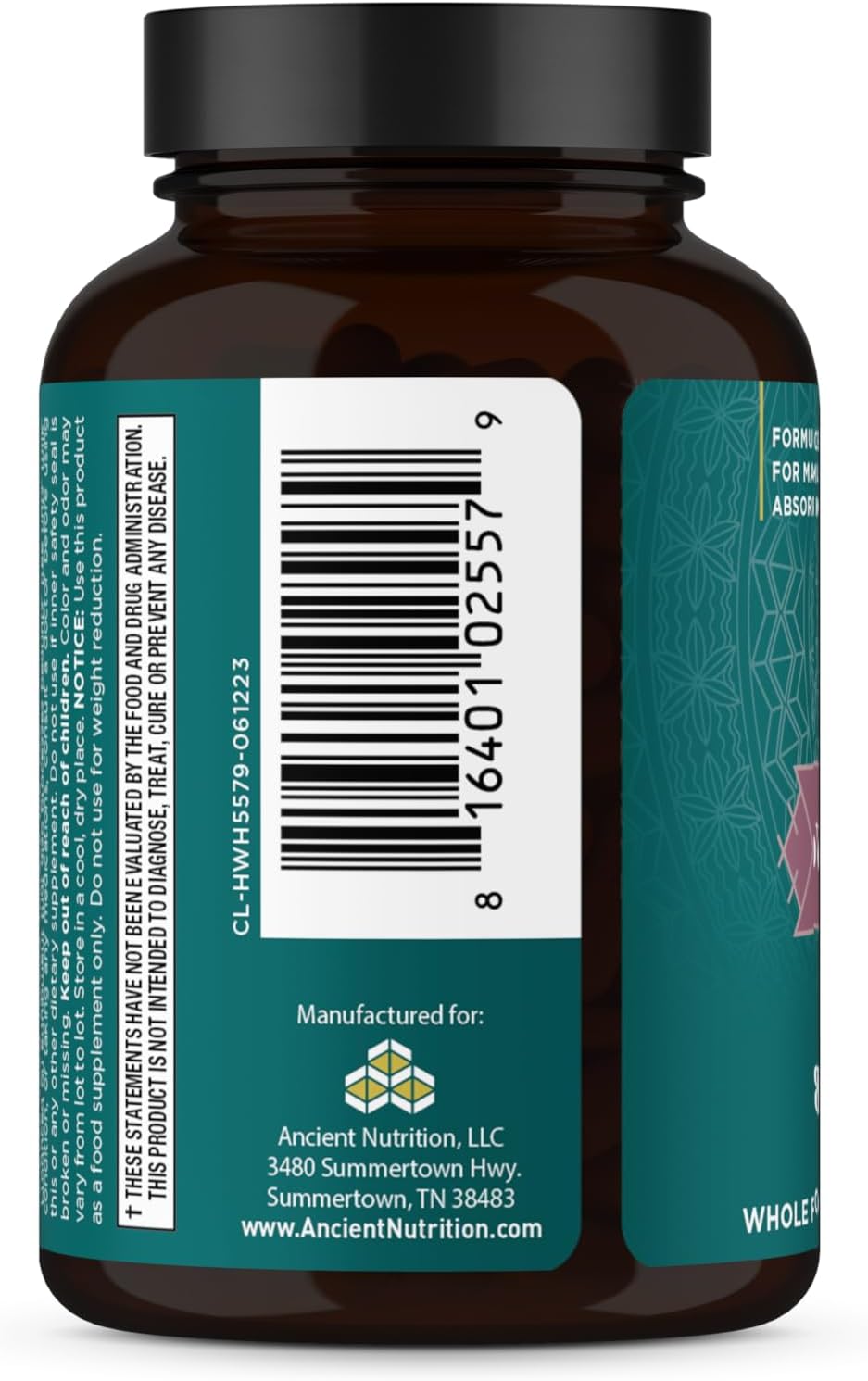 Ancient Nutrition Women's Hormones – Ayuda a Reducir el Estrés, Apoya la Energía y el Equilibrio Hormonal – 60 Cápsulas