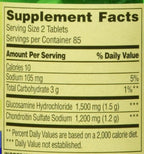 Spring Valley Glucosamina y Condroitina Triple Concentración - 340 Comprimidos