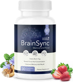 BrainSync – Comprimidos Probióticos, 3.6 Mil Millones de UFC – 30 Comprimidos (Suministro para 1 Mes)