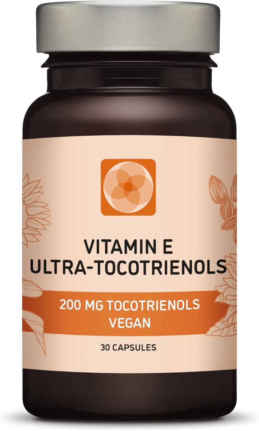Ultra Tocotrienol 200mg Vitamina E Vegano – Todos los 4 tocotrienoles – Sin Tocoferoles (180 cápsulas)
