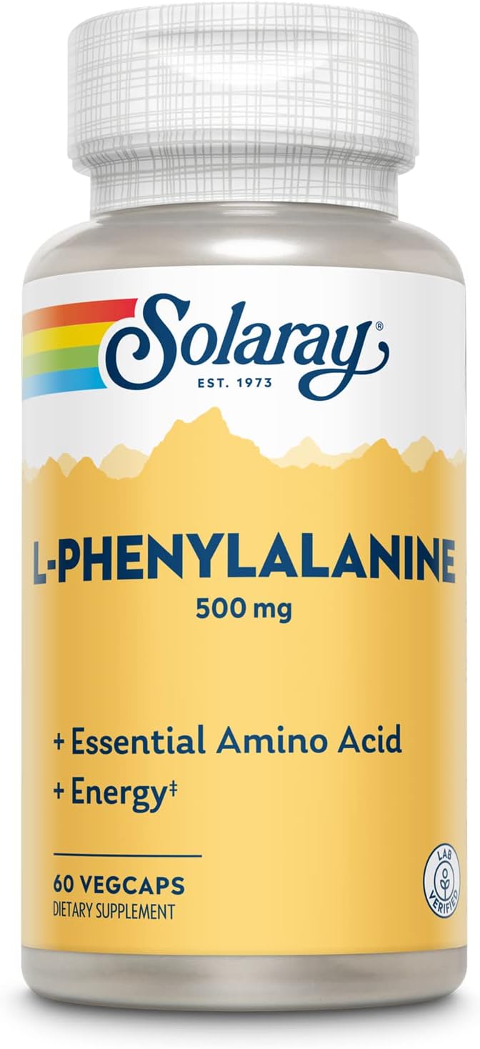 Solaray L-Phenylalanine 500 mg - 60 Cápsulas Veganas