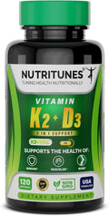 Nutritunes D3 K2 5000 UI + 100 mcg MK-7 120 Cápsulas