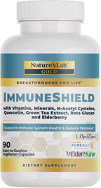Nature's Lab Gold ImmuneShield - 90 Cápsulas (30 Días) - Apoyo Inmunitario