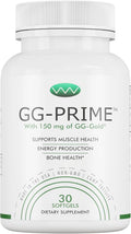 GG-Prime™ Geranylgeraniol 150 mg – GG-Gold® de Annatto – Apoya la producción de CoQ10, salud muscular y ósea – 30 cápsulas blandas