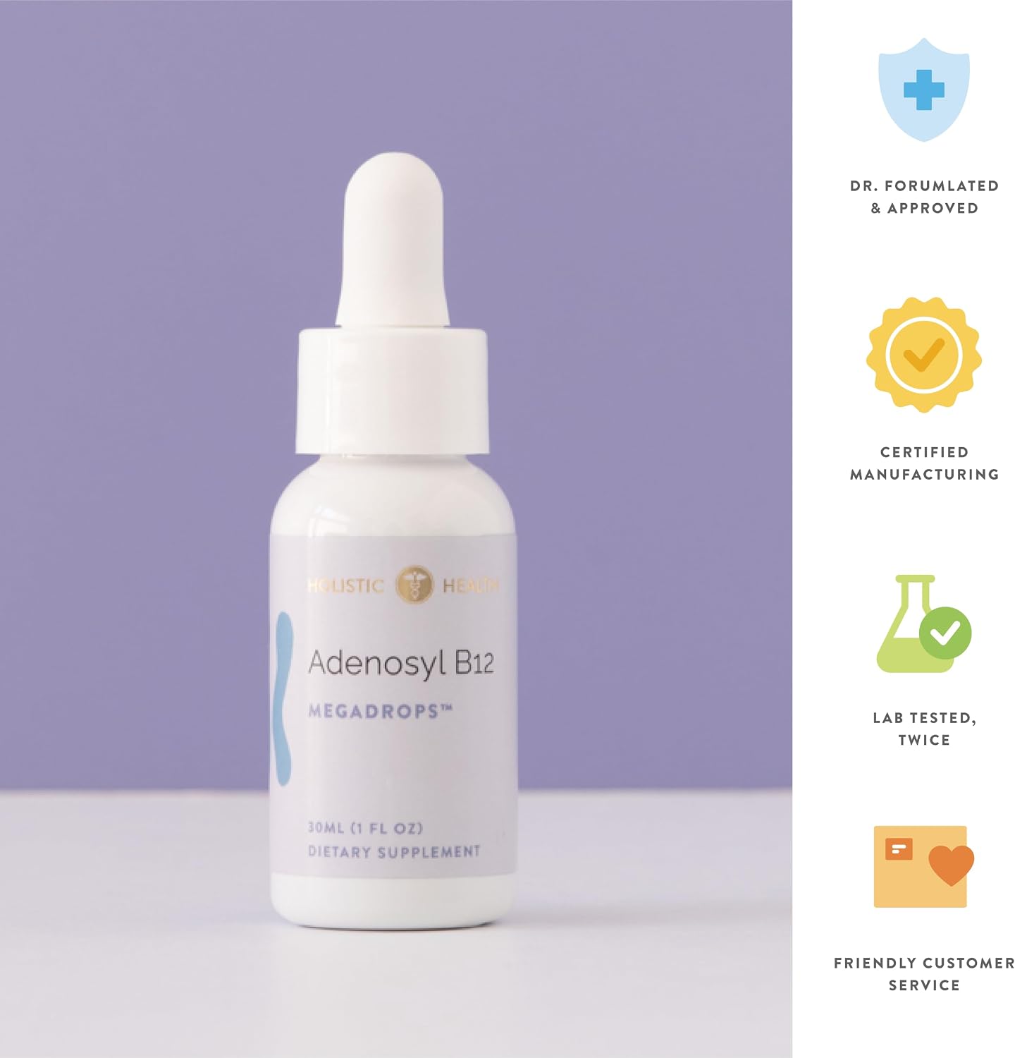 Holistic Health Adenosyl B12 MegaDrops 28 ml
