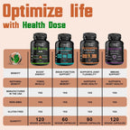Health Dose Vitamina D3 10.000 UI + K2 (MK7) - 180 Cápsulas Blandas