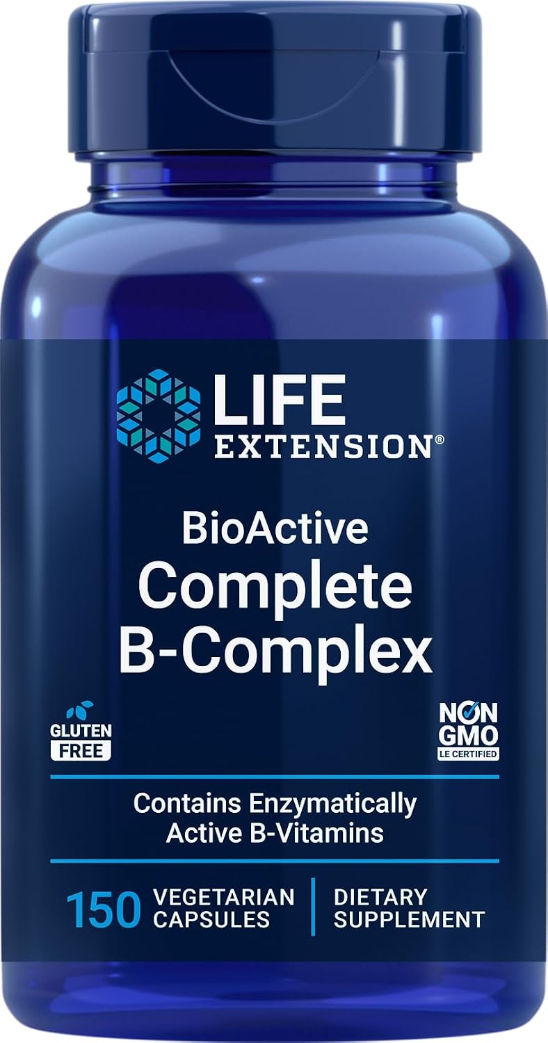 Life Extension BioActive Complete B-Complex, 150 Cápsulas Vegetarianas