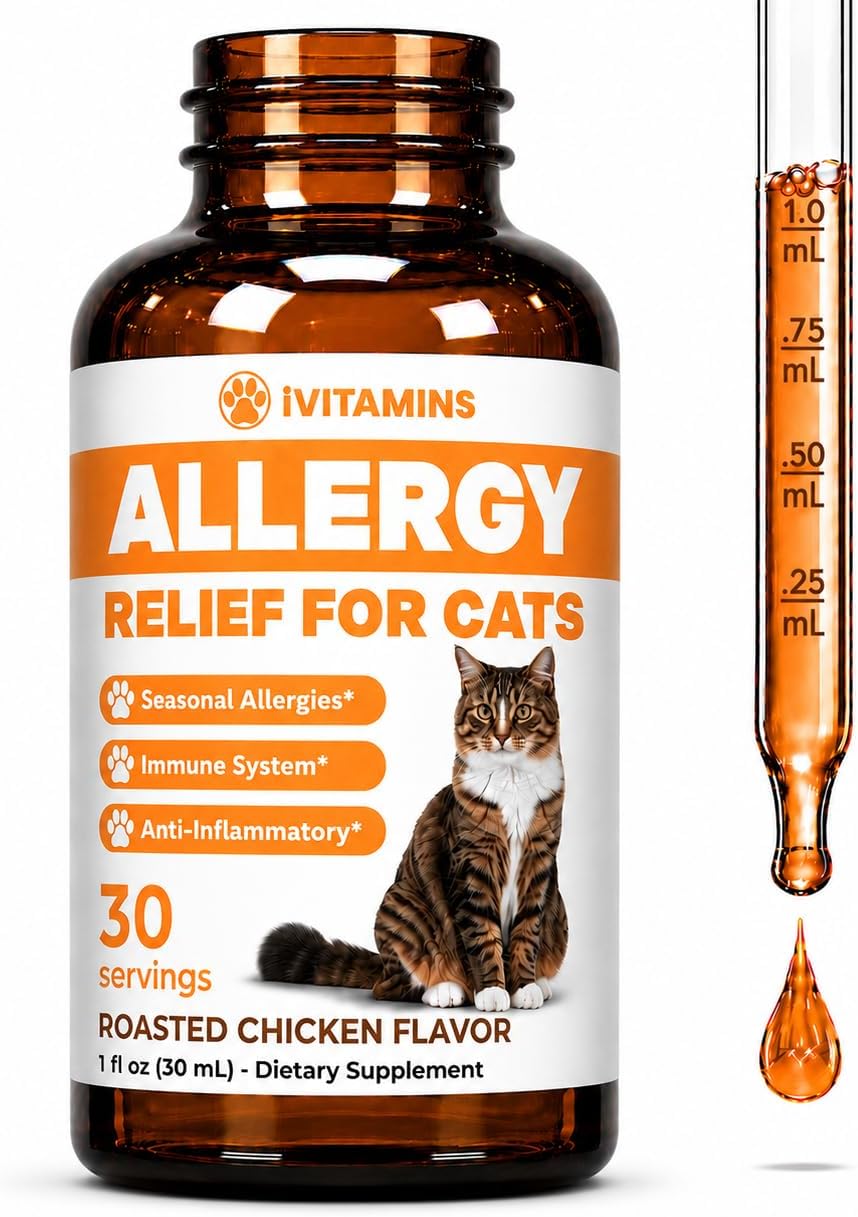 Alivio Natural para Alergias de Perros - Apoyo Contra Picazón y Estornudos - 30 ml