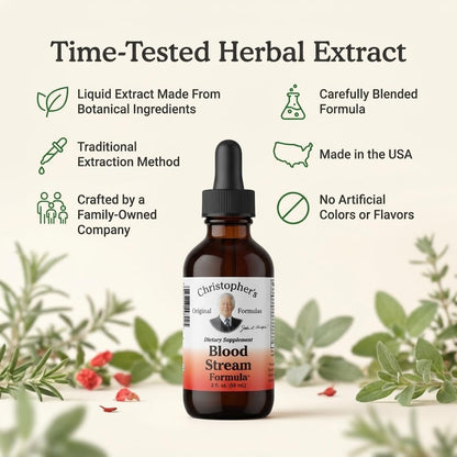 Christopher's Original Formulas Blood Stream Formula, 2 oz Glycerine Extract - Natural Herbal Blend - Pack of 2 – Image 5