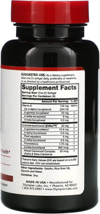 Olympian Labs Vitamin E Complete Tocomin, 200 IU, 60 Cápsulas Blandas