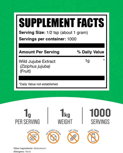 Extracto de Azufaifa Silvestre en Polvo - 1 kg (2.2 lbs) – Image 2