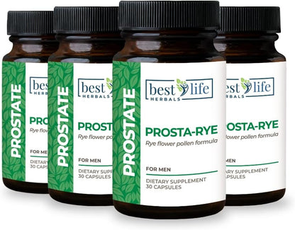 Prosta-Rye - Complemento natural para la próstata (4 botes, 120 cápsulas) – Image 1