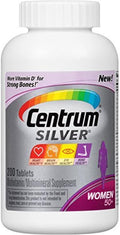 Centrum Silver, Multivitamínico para Mujeres Mayores de 50 Años, 200 Comprimidos