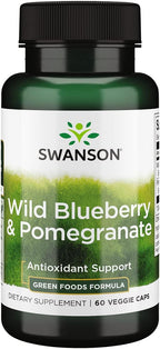 Swanson GR Wild Blueberry & Pomegranate - 60 Cápsulas Vegetales