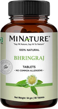 Bhringraj Tablet by mi Nature | False Daisy | Suplemento Herbal Puro y Natural | Vegano | 90 Tabletas