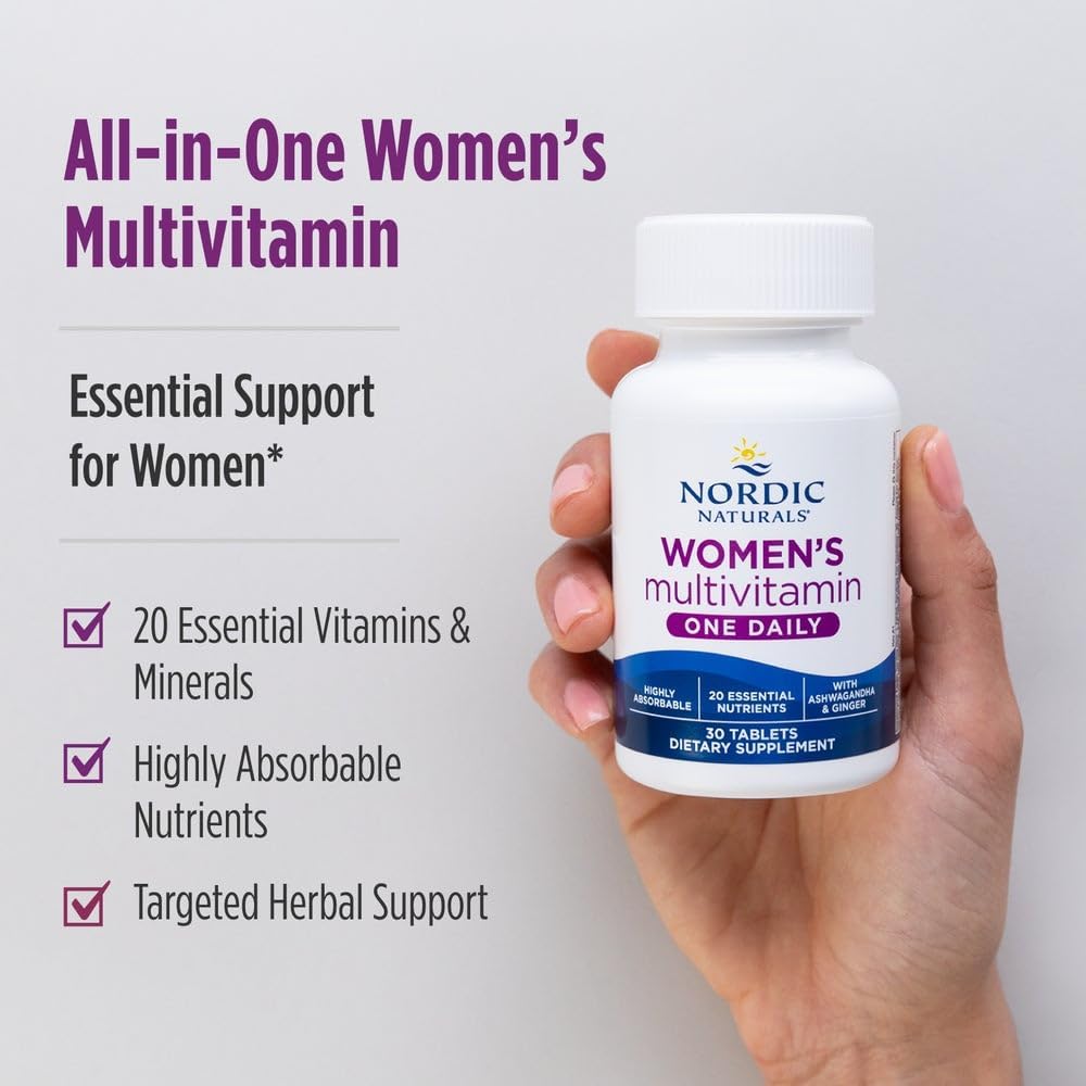 Nordic Naturals Women's Multivitamin One Daily - Multivitamínico para Mujeres - 30 Comprimidos