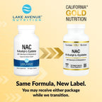 Lake Avenue Nutrition N-Acetil-L-Cisteína, 600 mg, 120 Cápsulas Vegetales