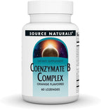 Source Naturals Coenzymate Complejo B, 60 Pastillas Sabor Naranja