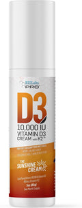 BIOLABS PRO Vitamin D3 10,000 UI Cream with K2 and Olive Oil - 85 g