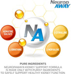 NeuropAWAY Fórmula de Apoyo Renal con Agmatina Sulfato, L-Arginina, L-Ornitina, L-Citrulina - 90 Cápsulas