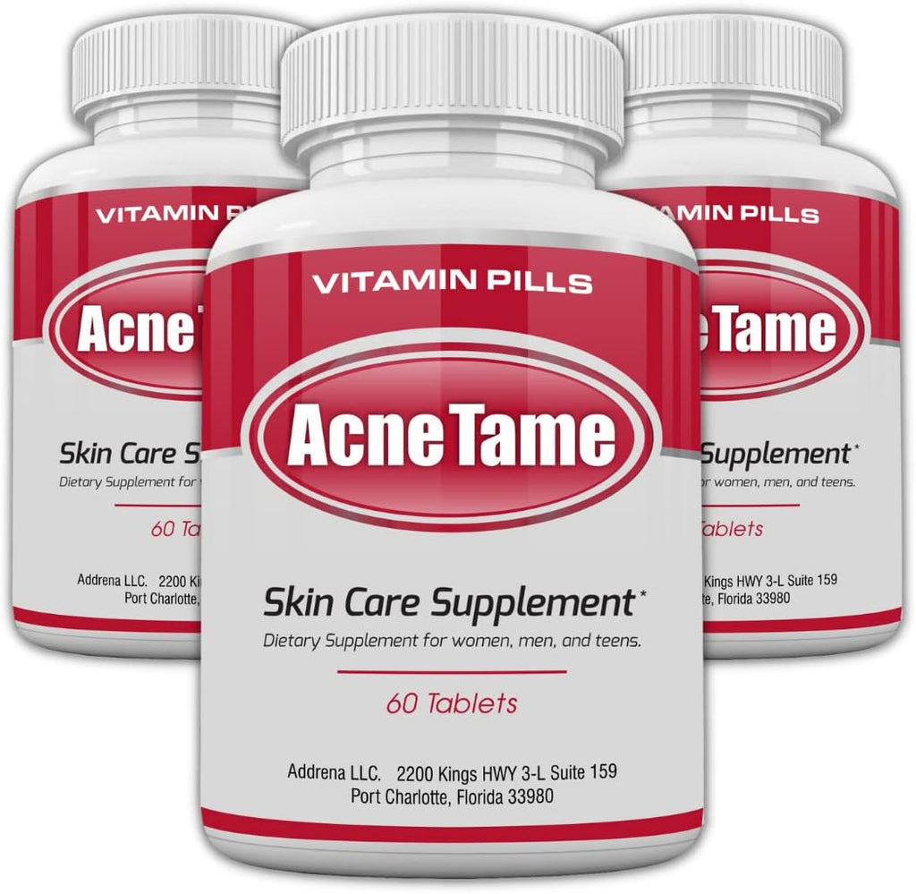 Acnetame Acne Pills - Complemento para el acné - 180 comprimidos