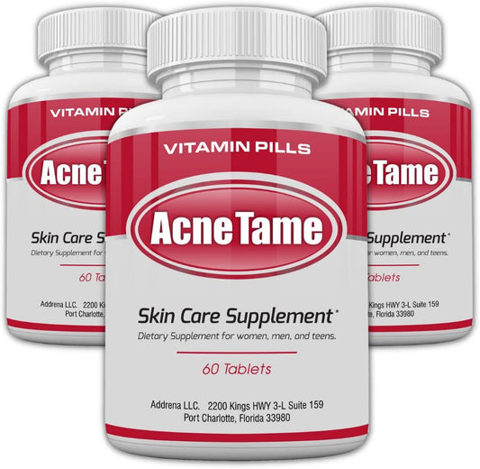 Acnetame Acne Pills - Complemento para el acné - 180 comprimidos