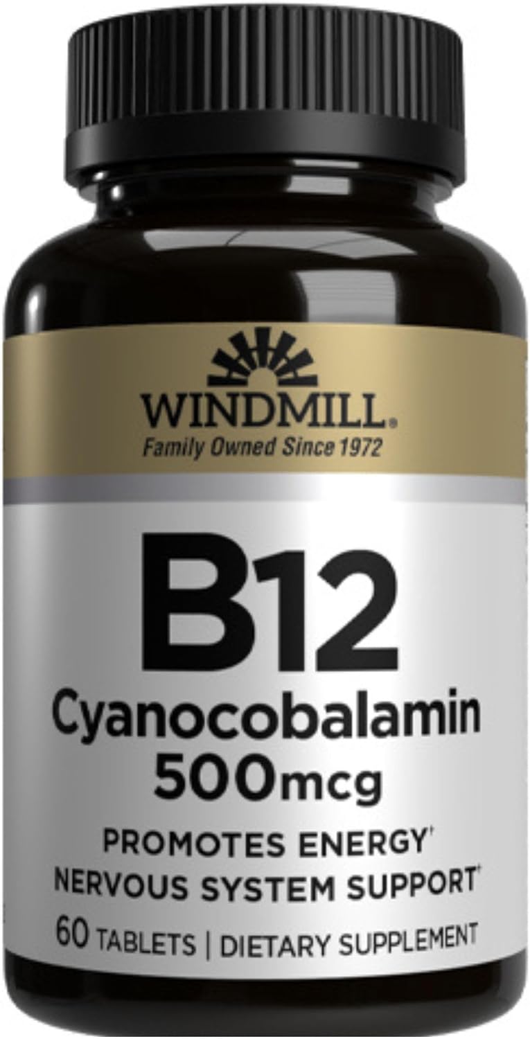 Windmill Vitamina B12 500 mcg, 60 Comprimidos