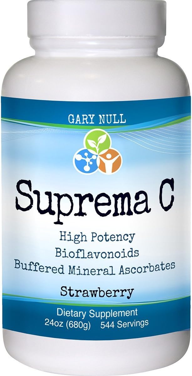 Gary Null's Suprema C Strawberry Powder - Vitamina C en Polvo