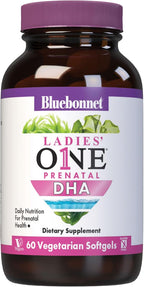 Bluebonnet Early Promise Prenatal Gentle DHA 200 mg, 60 Cápsulas Vegetales