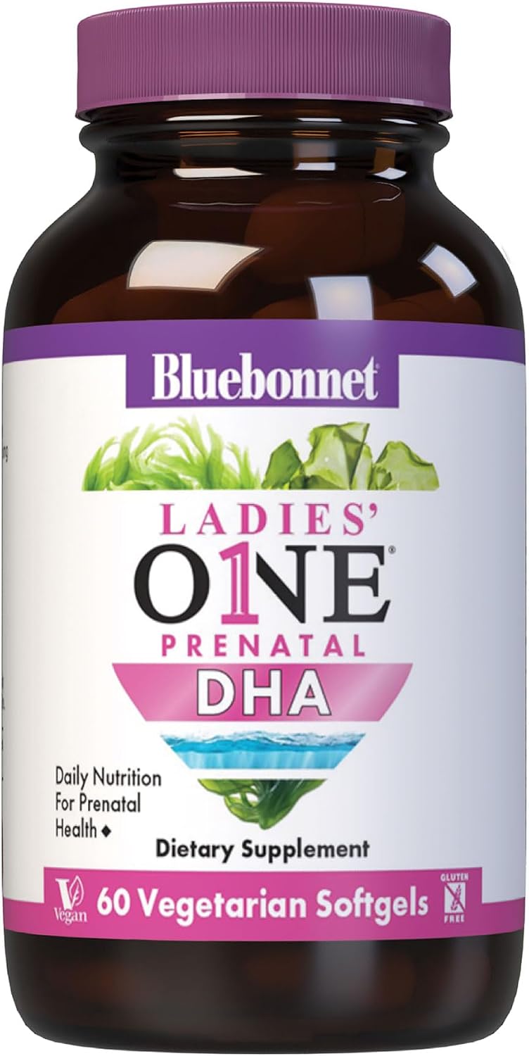 Bluebonnet Early Promise Prenatal Gentle DHA 200 mg, 60 Cápsulas Vegetales