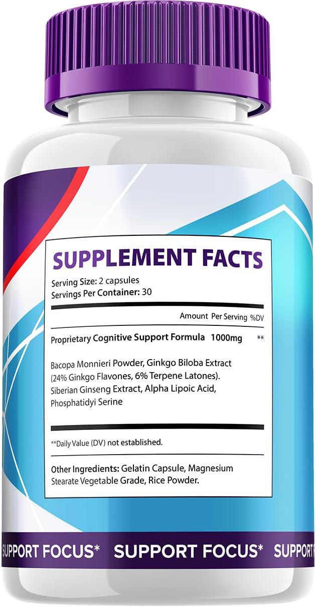 SynapticXR Brain Supplement Capsules – Fórmula Máxima Potencia Natural (60 Cápsulas)