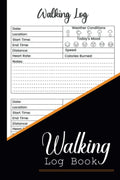 Walking Log Book: Cuaderno de Registro de Caminatas para Mujeres, 110 Páginas, 8.5x11 Pulgadas