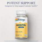 SOLARAY Inositol Puro en Polvo - 700 mg por dosis - 163 porciones - 113 g