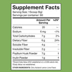 Dr. Colbert, MD Fiber Zone Powder - Sabor Lima-Limón - Divine Health - Prebióticos - 6g Fibra - Cáscara de Psyllium e Inulina