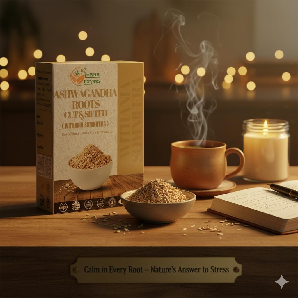 Herbs Botanica Té de Raíz de Ashwagandha - Hojas Sueltas, 227g