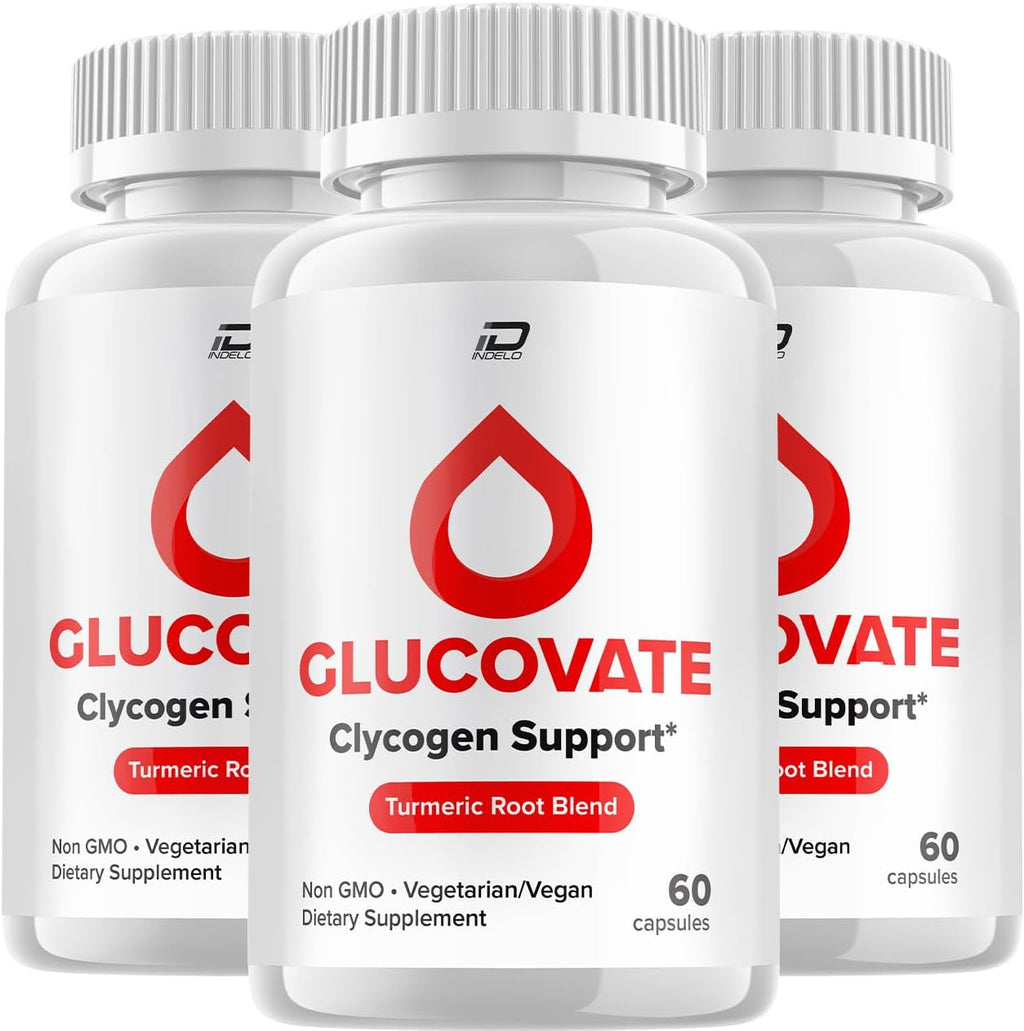 Cápsulas Glucovate - Suplemento Avanzado de Fórmula Natural (3 Paquetes, 180 Cápsulas)