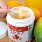 BRAINMD BRIGHT MINDS Memory Multi - Multivitamínico en polvo sabor Naranja Mango - 153 g (30 raciones)