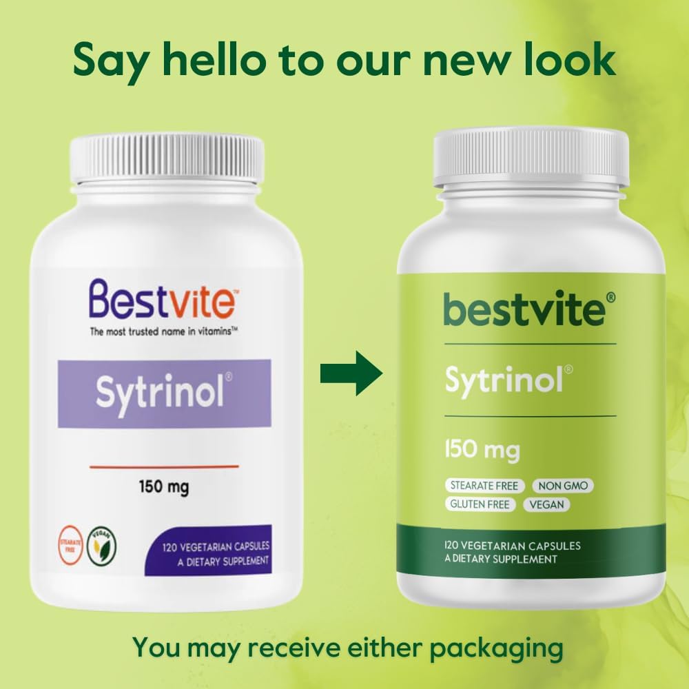 BESTVITE Sytrinol 150mg - 120 Cápsulas Vegetales - Mezcla patentada de cítricos y palma
